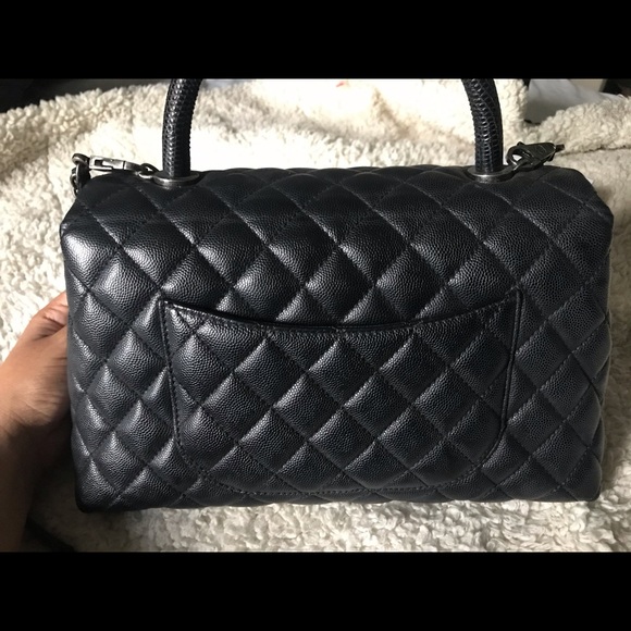 SOLD‼️ CHANEL SMALL COCO HANDLE RHW LIZARD HANDLE - Picture 2 of 16